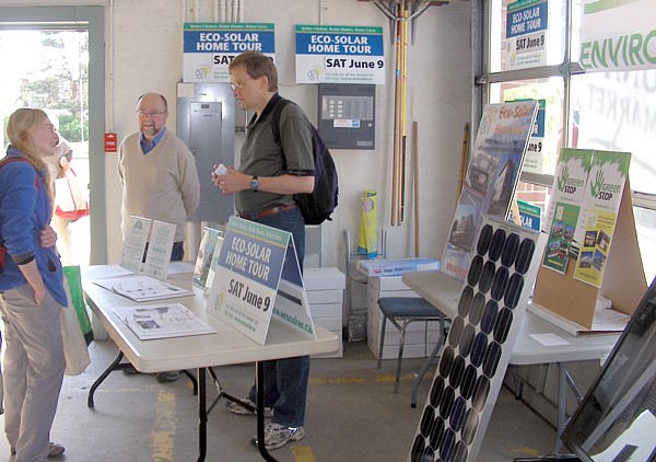 Our information table at the Strathcona Farmer's Market in Edmonton